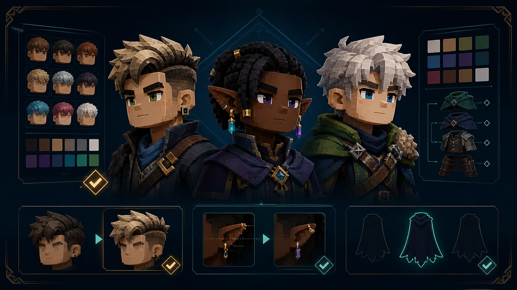 Fan-made Update 6 character customization audit illustration
